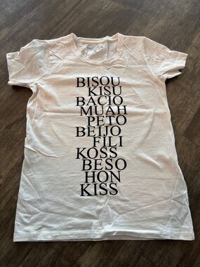J. Crew White Short Sleeve Graphic Tee